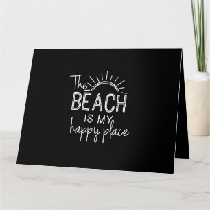 Retro The Beach ist mein glücklicher Platz Funny S Karte