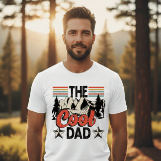 Retro The Cool Dad Vintage Mountain Adventure T-Shirt