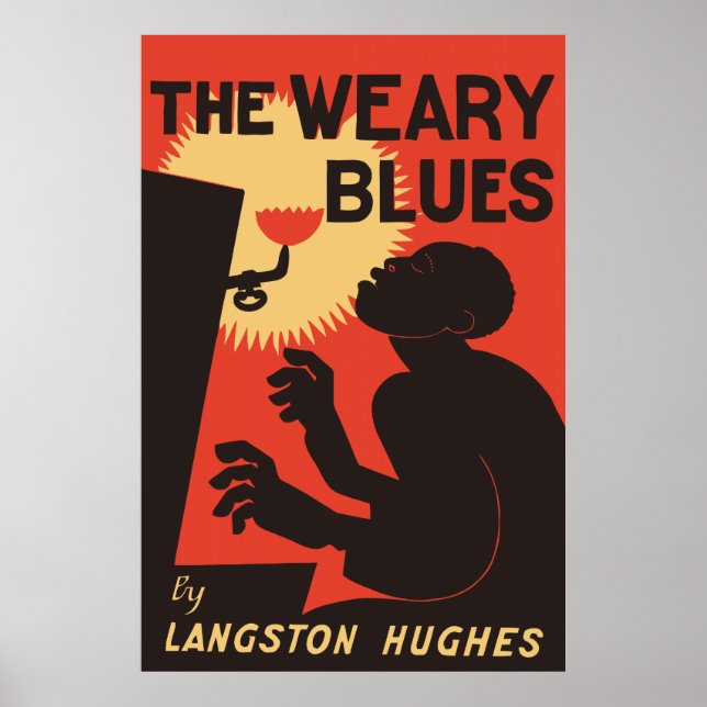 Retro The Weary Blues (music) Poster (Vorne)