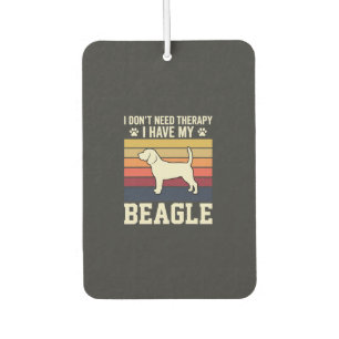 Retro-Therapie mit vintage Beagle-Hund Autolufterfrischer