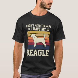 Retro Therapie mit Vintage Beagle Hund T-Shirt