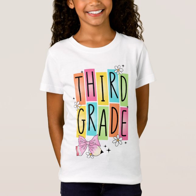 Retro Third Grade  T-Shirt (Vorderseite)