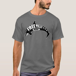 Retro Throwback Free Tilly NOW Orca Naturschutz T-Shirt