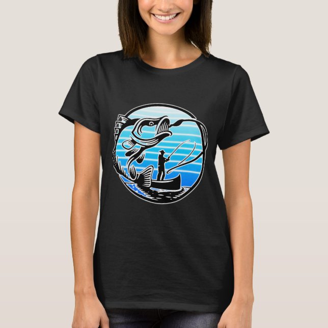 Retro Thunfischfischen T-Shirt (Vorderseite)