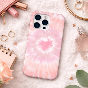 Retro-Tie-Dye-Herzens-Signatur iPhone 15 Pro Hülle