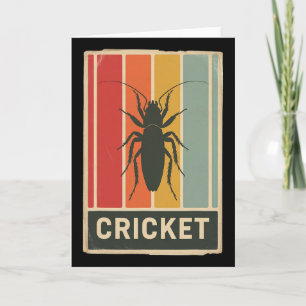 Retro-Tier-Insektenliebhaber Vintage-Grille  Karte