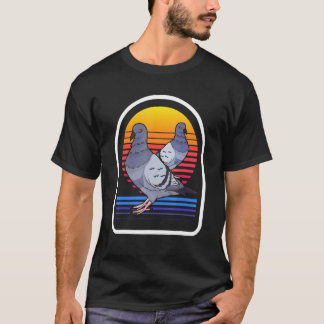 Retro-Tier  Vogel Taube Züchter Taube T-Shirt