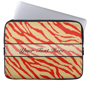 Retro-Tier-Zebra-Druck 17 Laptopschutzhülle