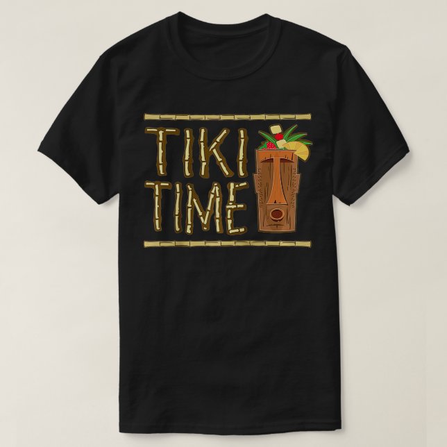 Retro Tiki Bar Design  T-Shirt (Design vorne)