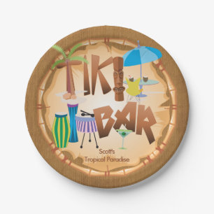 Retro Tiki Bar Party 2 Pappteller