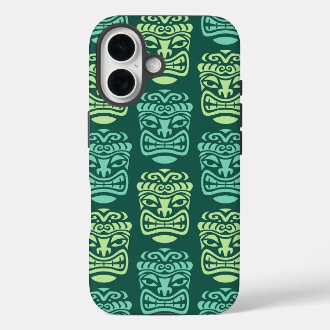 Retro Tiki Beach Bar Pattern Case-Mate iPhone Hülle (Rückseite)