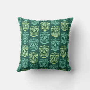 Retro Tiki Beach Bar Pattern Kissen
