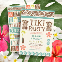 Retro Tiki Party Tropical Beach Surf Kinderdusche