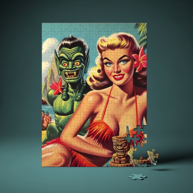 Retro-Tiki-Pin-Up Puzzle (Von Creator hochgeladen)