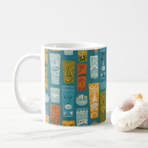 Retro-Tiki-Totems Kaffeetasse