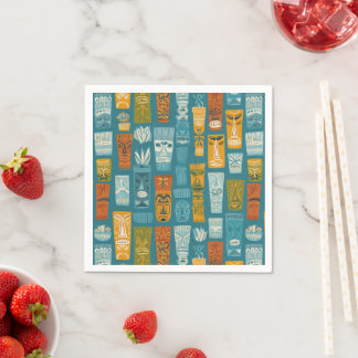 Retro-Tiki-Totems Serviette