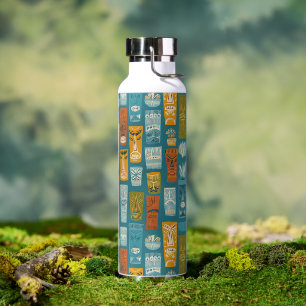 Retro-Tiki-Totems Trinkflasche
