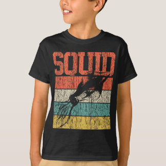 Retro-Tintenfisch-Meeresbiologe im Vintage-Stil T-Shirt