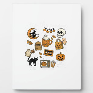 Retro Tis The Season Lustiger Halloween-Saison Her Fotoplatte