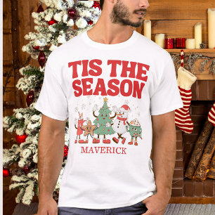 Retro Tis The Season Weihnachten T-Shirt