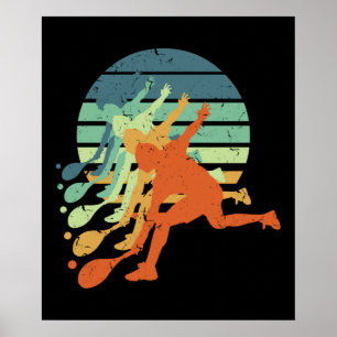 Retro Tischtennis Pong Pong Lover Sport Poster