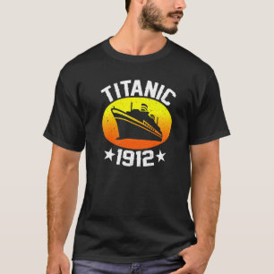Retro Titanic 1912 Kreuzfahrtschiff Altes Schiff T-Shirt