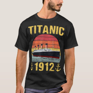 Retro Titanic 1912 Vintages Kreuzschiff T-Shirt