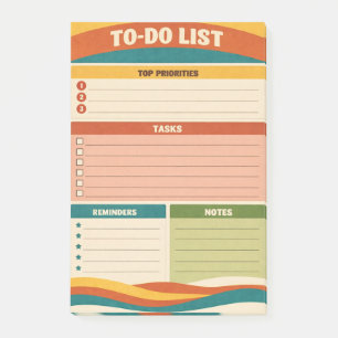 Retro-To-Do-Liste Post-it Klebezettel