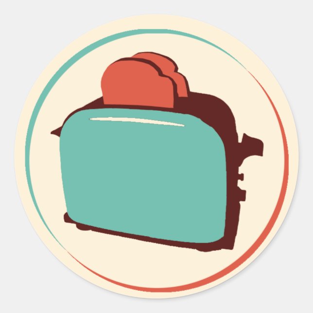 Retro Toaster Aufkleber (Blatt 20) (Vorderseite)