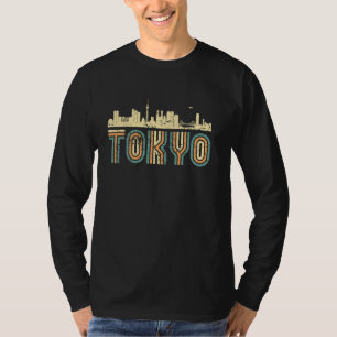 Retro Tokio Japan Skyline Vintages Stadtbild Tokio T-Shirt