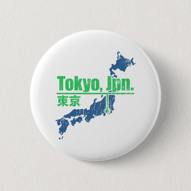 Retro Tokyo Button (Vorderseite)