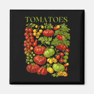 Retro-Tomaten-Grafik nostalgisches Sommergemüse Magnet