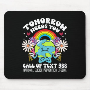 Retro Tomorrow braucht 988 Suizidprävention Mousepad