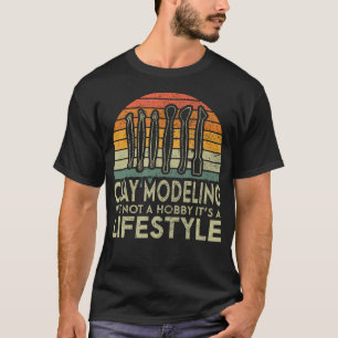 Retro-Tonmodellier-Lifestyle-Bildhauer T-Shirt
