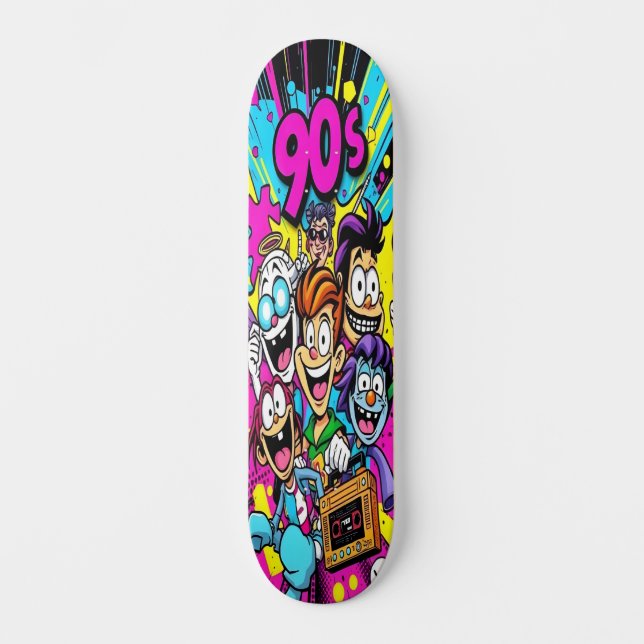 Retro Toon Chaos Edition 4 Skateboard (Vorderseite)