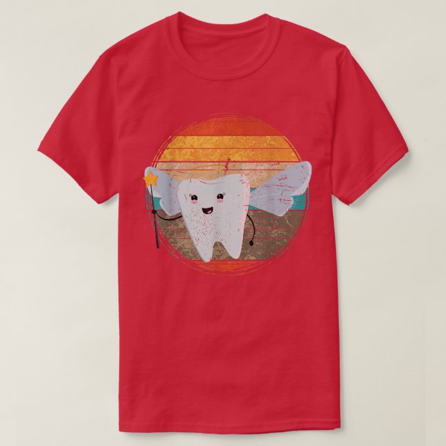 Retro Tooth Fairy Dental Assistant T-Shirt (Design vorne)