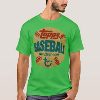 Retro Topps Baseball der echte ein Toppe Crewneck  T-Shirt