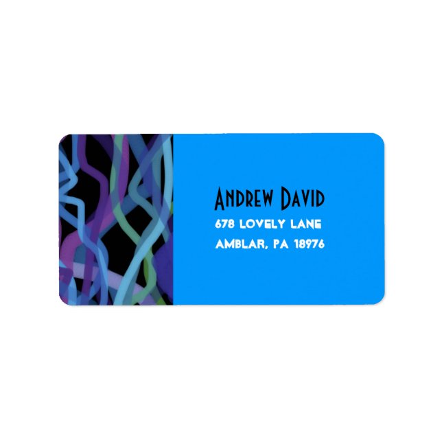 Retro Torah Bar Bat Mitzvah Rücksendeadresse Aufkl Adressaufkleber (Vorne)