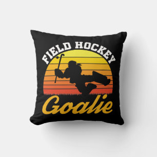 Retro-Torhüter Feldhockey Kissen