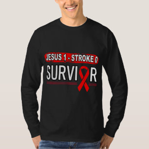Retro Tougher als a Stroke Stroke Überlebende Jesu T-Shirt