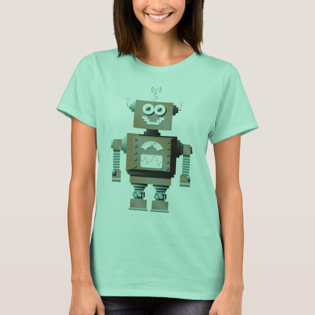 Retro Toy Robot Shirt (Vorderseite)