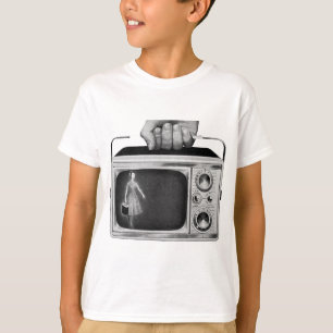 Retro tragbare TV aus den 1950er Jahren Mid-Centur T-Shirt