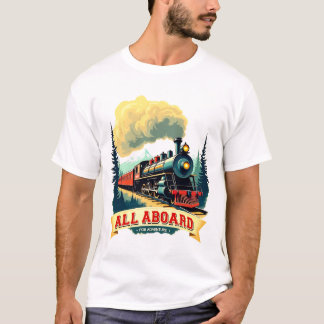 Retro Train Adventure - Vintages Bahnplakat. T-Shirt