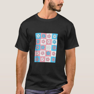 Retro transgender Blume LGBT Pride Monat Proud Al T-Shirt