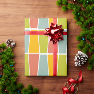 Retro Trapezoiden Geschenkpapier