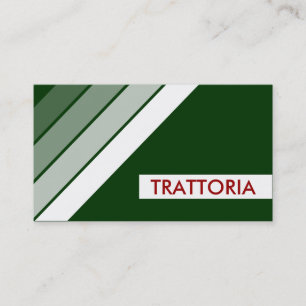 Retro TRATTORIA Visitenkarte