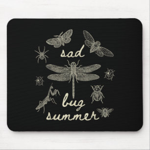 Retro Trauriger Käfer Sommer Cottagecore Insekt Kä Mousepad