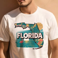 Retro Travel Iconic Florida Graphic