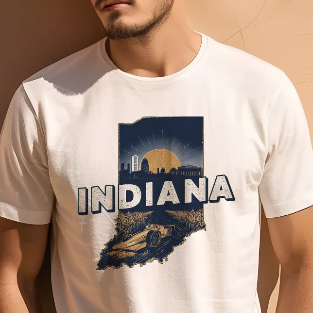 Retro Travel Iconic Indiana Graphic T-Shirt (Von Creator hochgeladen)