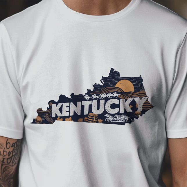 Retro Travel Iconic Kentucky Graphic T-Shirt (Von Creator hochgeladen)